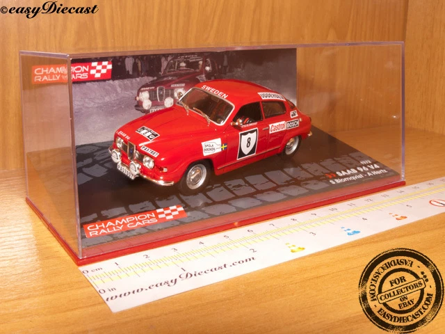 SAAB 96 V4 STIG BLOMQVIST-ARNE HERTZ 1:43 SWEDEN 1972#8 - Image 1 of 1