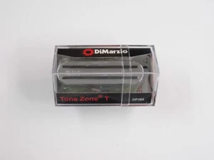 DiMarzio TONE ZONE T Telecaster Bridge W/Chrome Cover & Black Rails DP 389 - Picture 1 of 1
