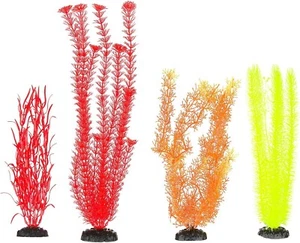 Imagitarium Plastic Aquarium Plants Background Value Pack, Small 4 pack - Picture 1 of 2