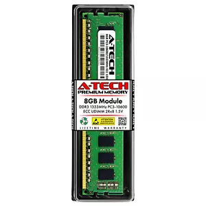 8GB PC3-10600E ECC UDIMM (Samsung M391B1G73BH0-CH9 Equivalent) Server Memory RAM - Picture 1 of 3