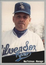 1991 Reno Silver Sox Cal League Cards #29 Mal Fichman MG