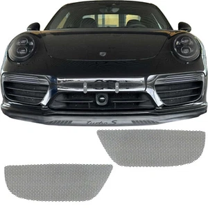 KIT PARRILLA MALLA NEGRA CCG PARA PARRILLA PORSCHE 991.2 TURBO S PRECORTADA 2 PIEZAS - Imagen 1 de 9