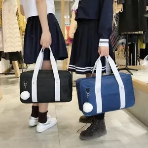 Bolso Uniforme Japonés de Escuela Secundaria Bolso de Mano Lona JK Estudiante Lolita Cosplay Informal - Imagen 1 de 14