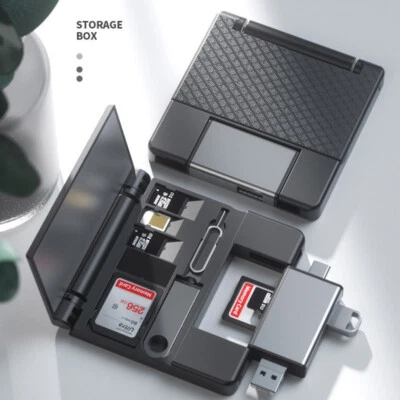 7-in-1 USB-C OTG Adapter SD TF Memory Card Reader Storage Box For iPhone Samsung - Image 1 of 4