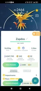 Zapdos brillante 30 días comercio leído o comercio registrado - Imagen 1 de 1