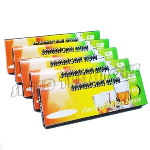 5 paquetes de papel de liar para cigarrillos con sabor a fruta y miel RON JAMAICANO 250 papeles - Imagen 1 de 4