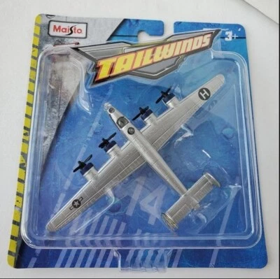 Maisto Fresh Metal Tailwinds. B-24 Liberator Diecast Airplane Model SILVER  RARE - Image 1 of 4