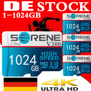 Micro SD Karte Card 128GB-1TB mit Adapter 325MB/s Class10 Memory Speicherkarte