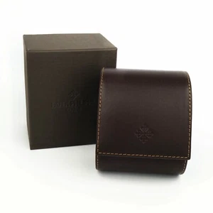 Bolsa enrollable para reloj Patek Philippe de cuero marrón - Imagen 1 de 12