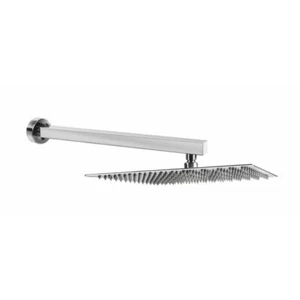 Duscharm Anschlussbogen 40cm inkl. Kopfbrause UltraSLIM Edelstahl verchromt - Bild 1 von 5