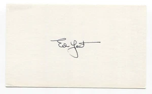 Eddie Yost Signed 3x5 Index Card Baseball Autographed Signature Ed - Picture 1 of 2
