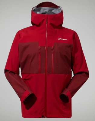 Berghaus Mens GORETEX 3L Ridgemaster Shell Jacket - Dark Red, RRP £300. A13 - Image 1 of 4