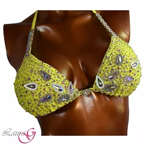 Wellness Competition bikini suit Npc posing Fitness handmade Ready New Npc Sale - Picture 1 of 5