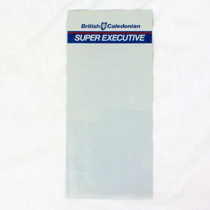 British Caledonian - Airline Advertising Flyer - Super Executive - Bild 1 von 1