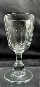 Libbey Glass Hand Blown Clear Wine Glass c.1850 4-1/8"H Pontiled Antique - Picture 1 of 6