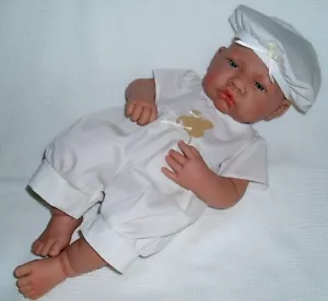 Dolly Togs Hand Made Romper + Hat To Fit 17-18" (43-45cm) Reborn Doll 1497 - Picture 1 of 7