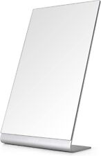 NEZZOE Modern Makeup Mirror, 12" Length Aluminum Desk 12 Mirror 