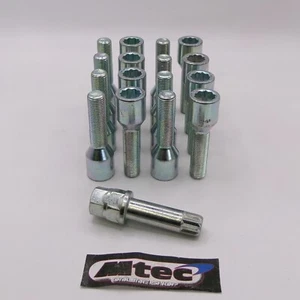 16x Bulloni Ruota Tuner Lega Prolunga Peugeot Citroen M12x1,25 Lunghezza Filettatura 45mm - Foto 1 di 2