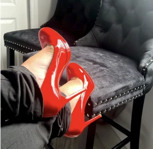 Christian Louboutin Simple Pump 100 RED Patent - Picture 1 of 11