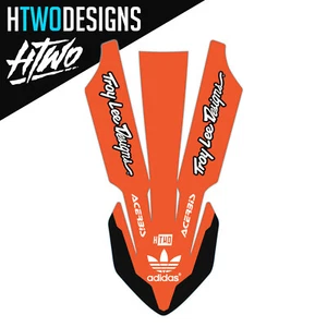 For: KTM SX F SXF SX-F EXC XC FRONT FENDER GRAPHIC - MOTOCROSS GRAPHICS HTWO-01 - Picture 1 of 1