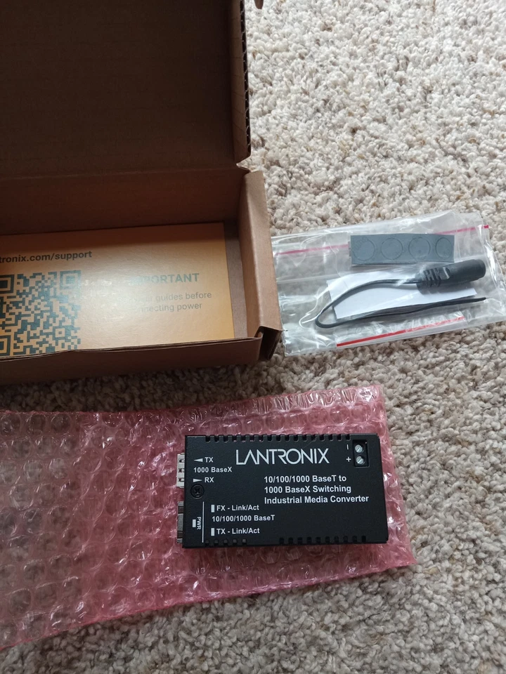 Lantronix M/GE-ISW-SFP-01 10/100/1000 Switching Media - Image 1 of 1