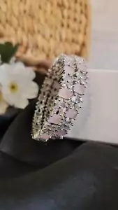 Pink AD Bangles - Picture 1 of 3
