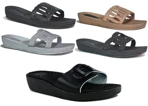 ITALIENISCHE Damen Massage Pantoletten Sandalen - modernes Design mit immensen Komfort - Bild 1 von 20