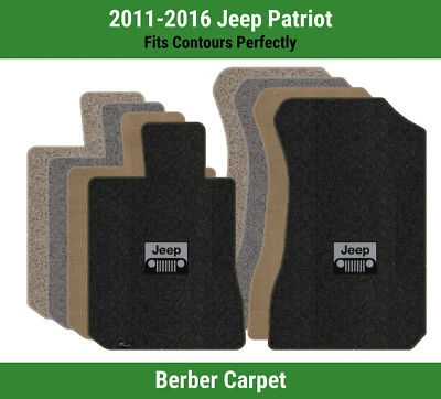 Alfombrillas de primera fila Lloyd Berber para Jeep Patriot 2011-2016 con logotipo de parrilla Jeep Foto 1 de 4