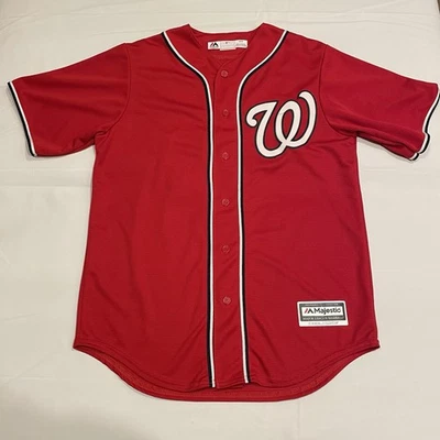 Majestic Max Scherzer Washington Nationals MLB Jersey Red Alternate Adult M - Image 1 of 4