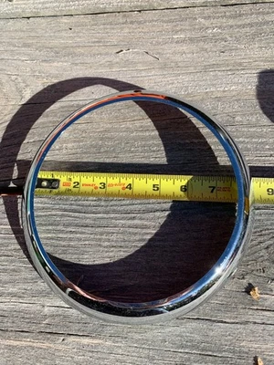 Headlight Rim Chrome Karmann Ghia 1964 1965 1966 1967 1968 1969 1970 1971 - 1974 - Image 1 of 3