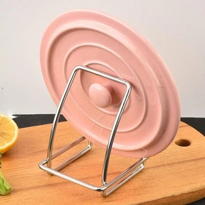Pot Lid Rack Kitchen Organizer Rest Rustproof Storage Shelf Pot Lid Organizer - Picture 1 of 7