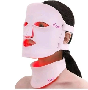 IFAE Red Light Therapy Mask for Face and Neck, 7 Colors Silicone Led Face Mask - Picture 1 of 8