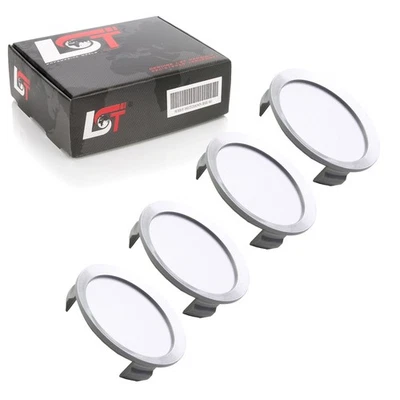 4x tampas cubos de roda tampa tampa tampa liga prata Ø 75mm para Mazda - Imagem 1 de 4