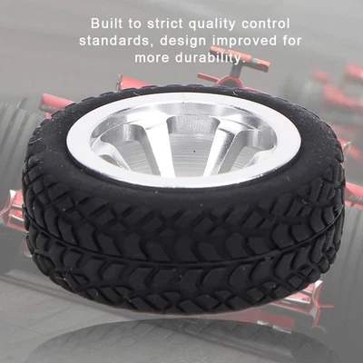 4tlgs RC-Automodell Passend Für WLtoys 1/28 K989-53 RC-Aluminiumreifen (Silber) - Bild 1 von 4