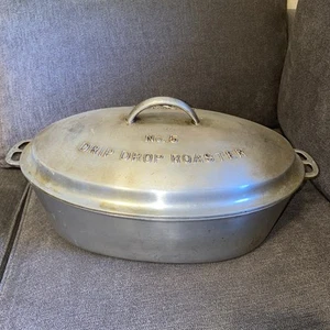 RARE** Vintage Wagner Ware # 5 Drip Drop Roaster - Picture 1 of 11