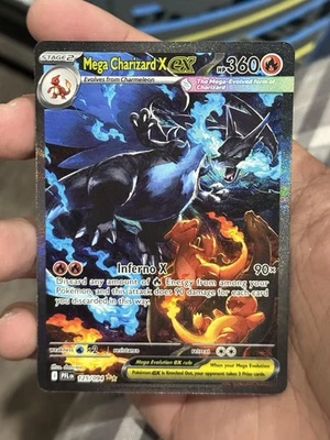 Mega Charizard X SIR 125/094 English Phantasmal Flames Pokemon Potential PSA 10 - Image 1 of 2