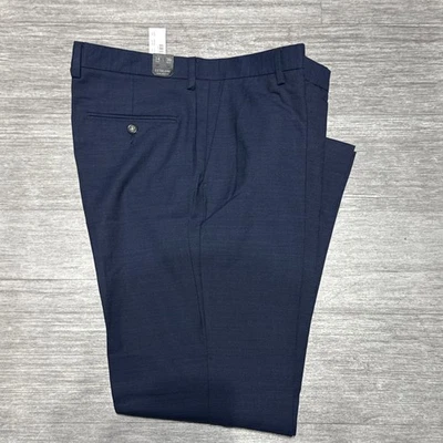 J. Crew Men's Ludlow Slim Fit Wool Pants Size  (34x30) Nayy - Image 1 of 4
