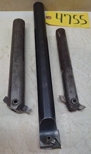 Lathe Boring Bars 3Pcs. (2Pcs. 1 1/8"- 1Pc. 7/8") Warner & Swasey + Kennametal - Imagen 1 de 13