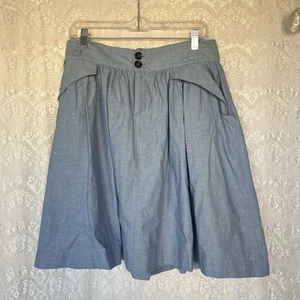 NWT Cotton on light blue flared skirt with pockets size 10 - Picture 1 of 11