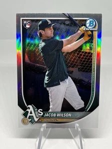 2025 Bowman Chrome Jacob Wilson Rookie Short Print Image Variation Refractor #1 - Picture 1 of 4