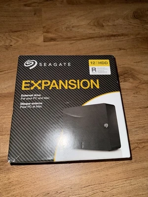 NEW 12TB SEAGATE Expansion External Hard Drive USB 3.0 HDD compatible PC & MAC! - Image 1 of 2