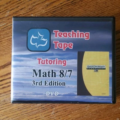 Saxon 8/7 Grade Math (3rd edition) Teaching Tape DVDs **REPLACEMENTS** - Image 1 of 4