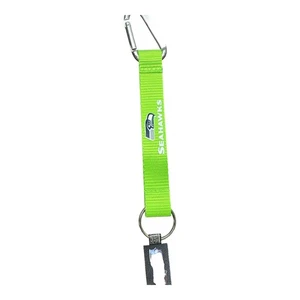 Seattle Seahawks 8" Carabiner Keychain Lanyard - Picture 1 of 1