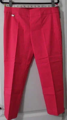 Calça Capri Feminina Alfani Controle de Barriga Elástica Rosa Escura Quente Tamanho 10 - Imagem 1 de 4