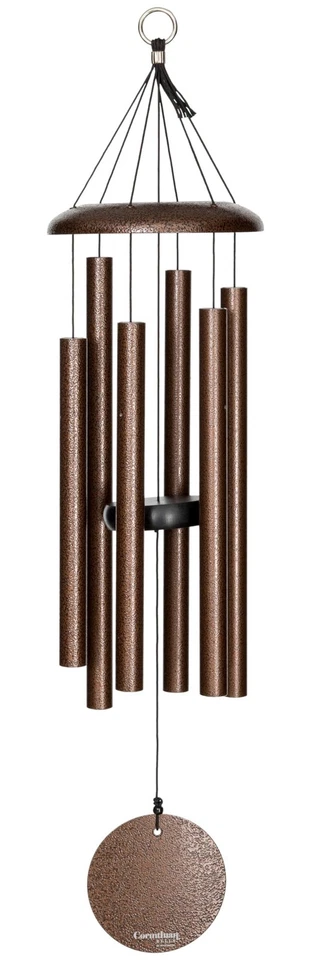Corinthian Bells T206CV 30 Inch Hanging Outdoor a Key Windchime Copper Vein