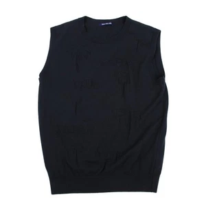 PAPAS PLUS GOLF  Logo & Palm tree Jacquard Knit Vest Size 48M(K-163944) - Picture 1 of 10