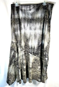 Maxi Fit & Flare Skirt Dark Goth Boho Korean Witch Whimsigoth W 32" L Jinye - Picture 1 of 15