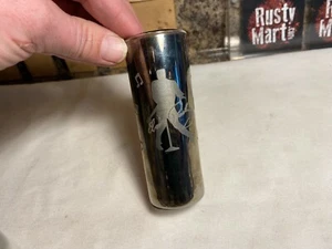 Vintage 1997 Elvis Presley Tall Mirrored Glass Shot Glass - Picture 1 of 6