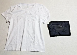 ZUTY 2 Pack Short Sleeve Shirts for Women Basic T Shirts Trendy Tee Women's L - Picture 1 of 3
