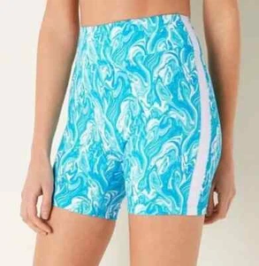 Victorias Secret PINK Active 6" High Waist Bike Shorts Soft Ultimate Marble XL - Picture 1 of 13